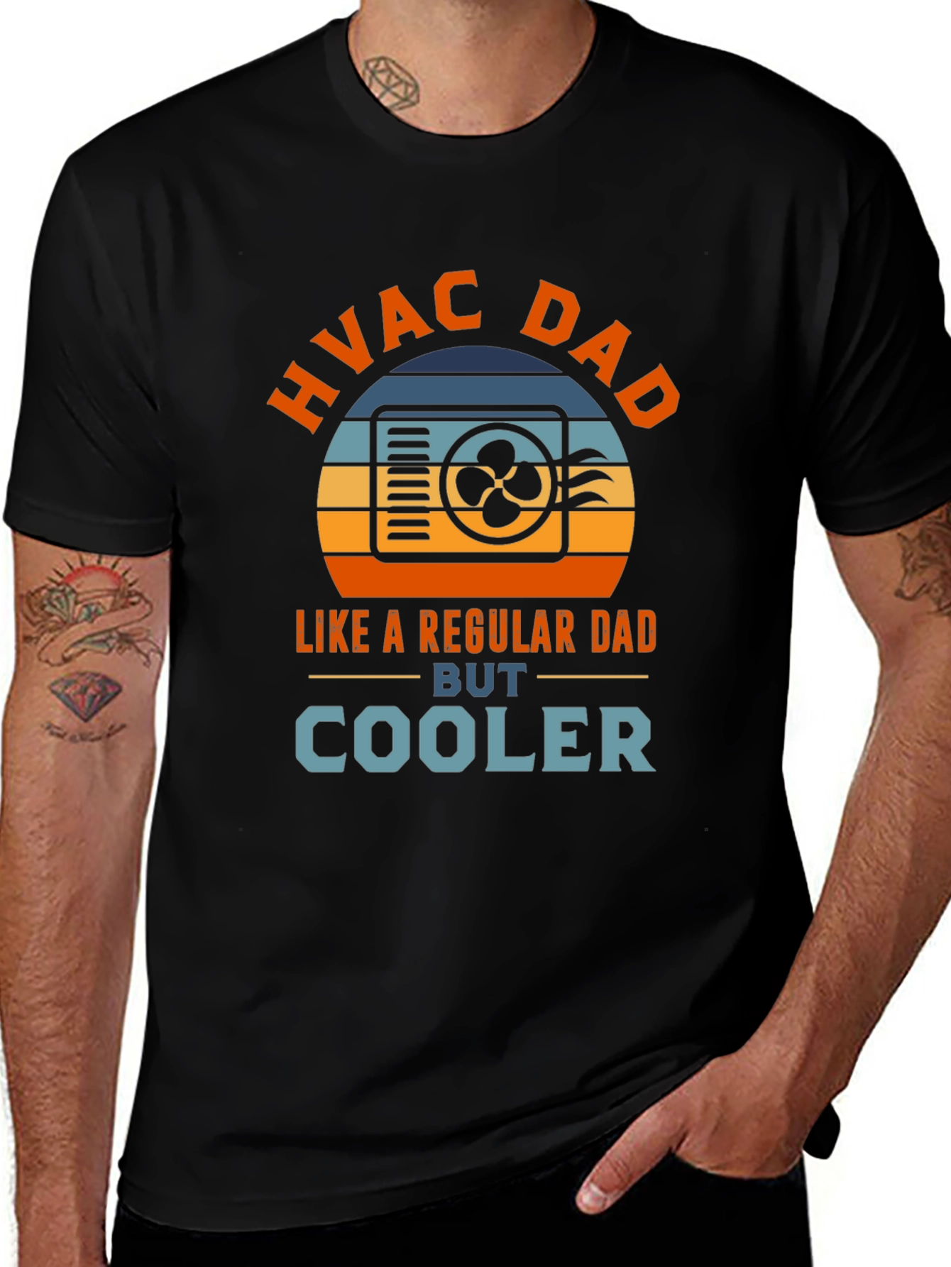 HVAC Dad T-Shirt - Cooler Than Regular Dads!