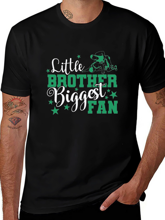 Little Brother Biggest Fan Wrestling T-Shirt