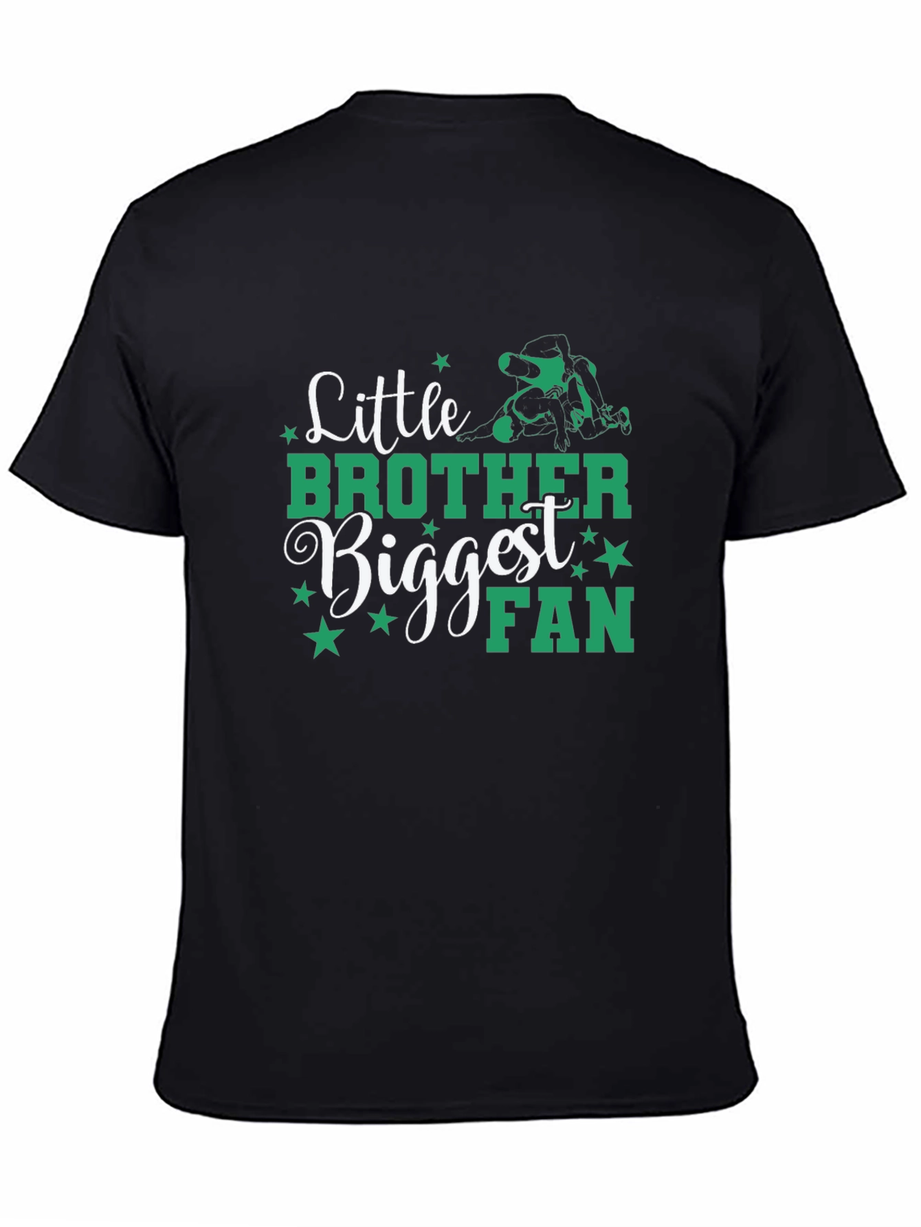 Little Brother Biggest Fan Wrestling T-Shirt