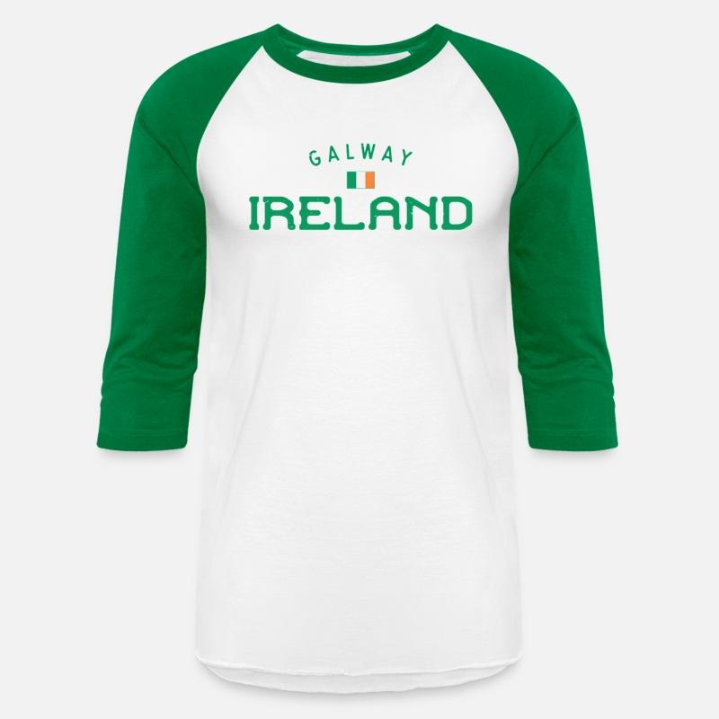 Galway Ireland With Distressed Irish Flag