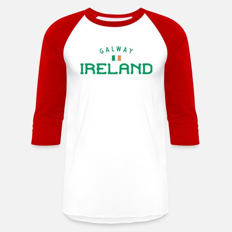 Galway Ireland With Distressed Irish Flag