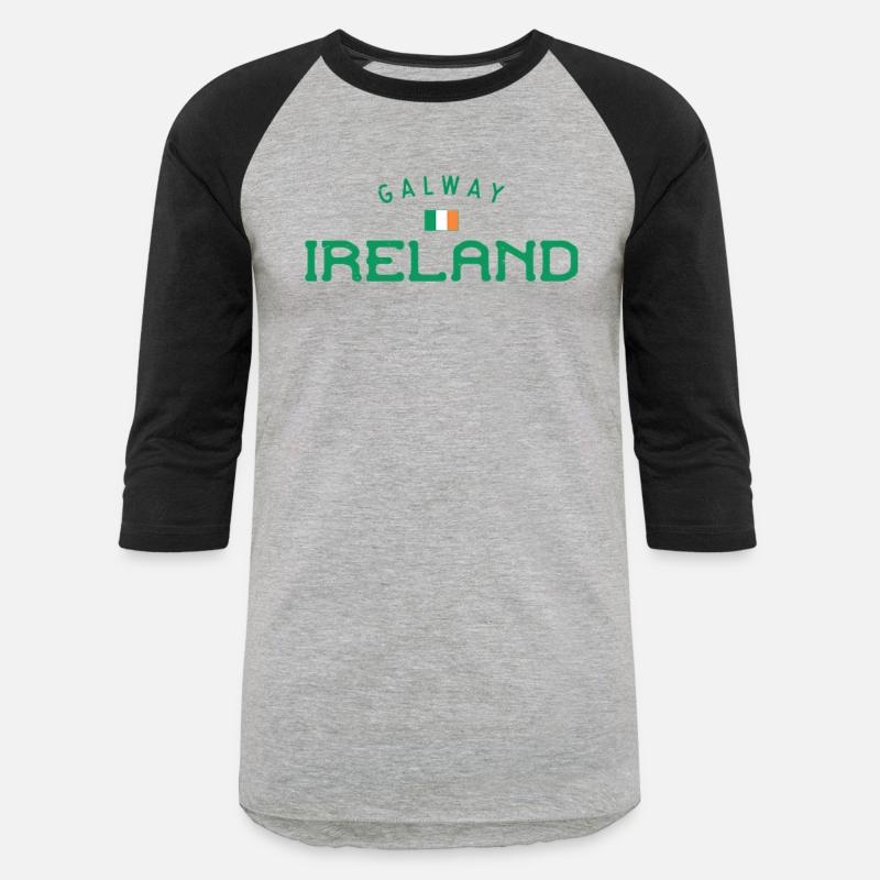 Galway Ireland With Distressed Irish Flag