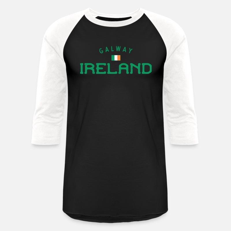 Galway Ireland With Distressed Irish Flag