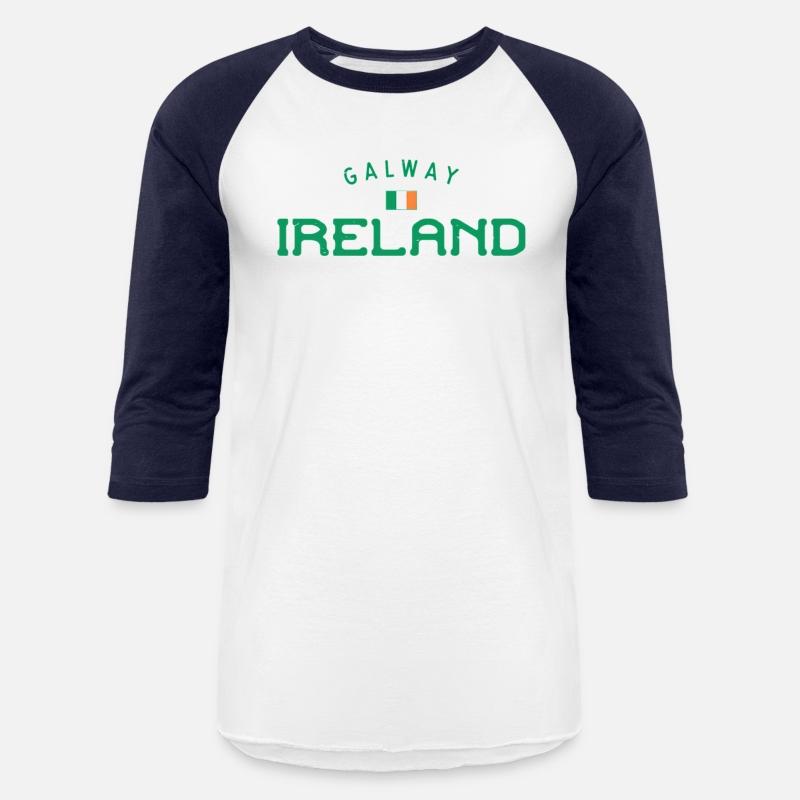 Galway Ireland With Distressed Irish Flag