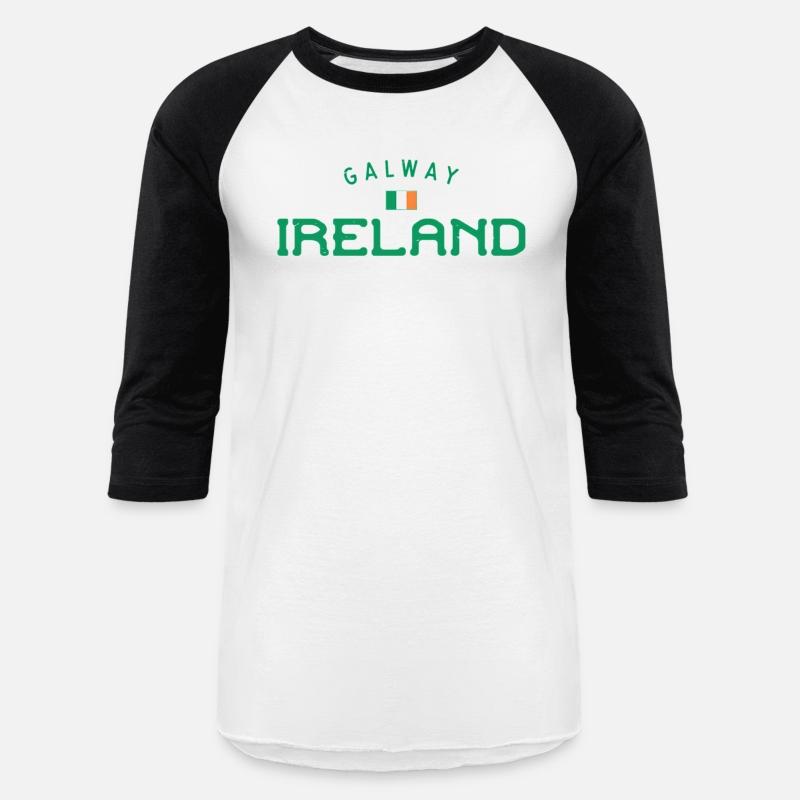 Galway Ireland With Distressed Irish Flag
