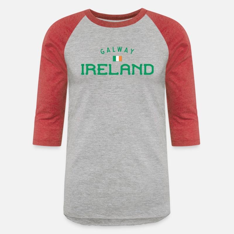 Galway Ireland With Distressed Irish Flag