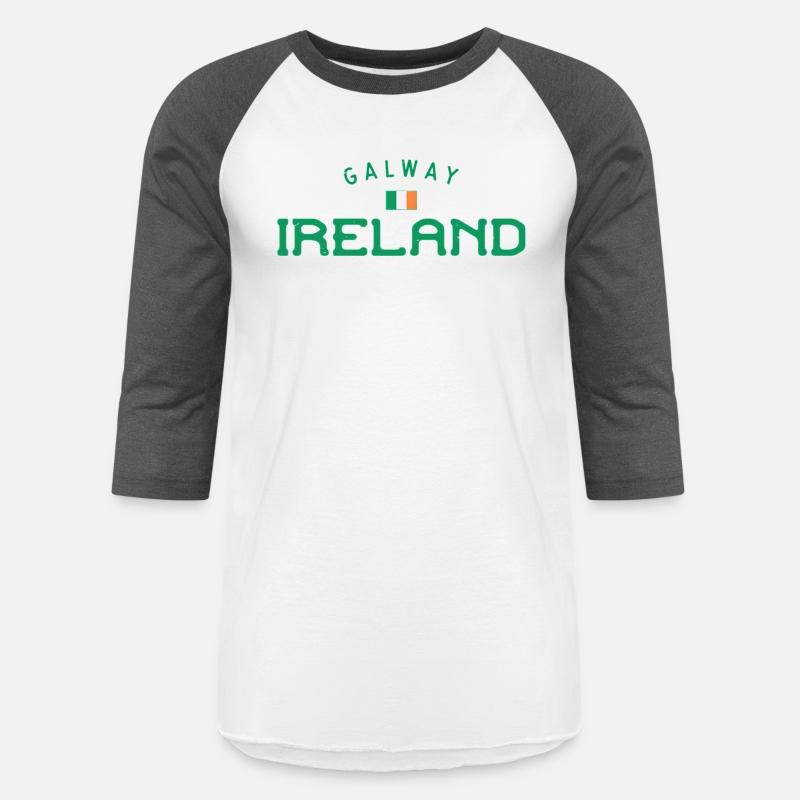 Galway Ireland With Distressed Irish Flag