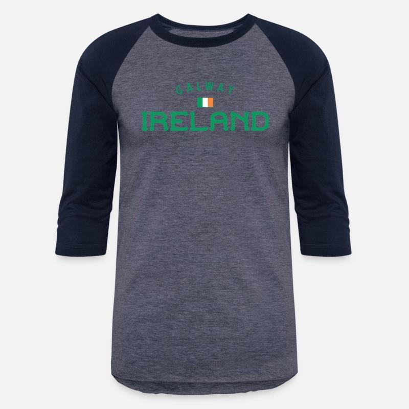 Galway Ireland With Distressed Irish Flag