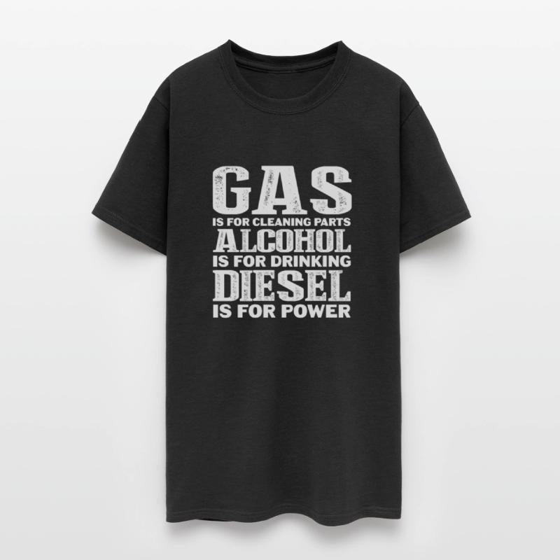 Gas Is For Cleaning Parts Alcohol Drinking Diesel