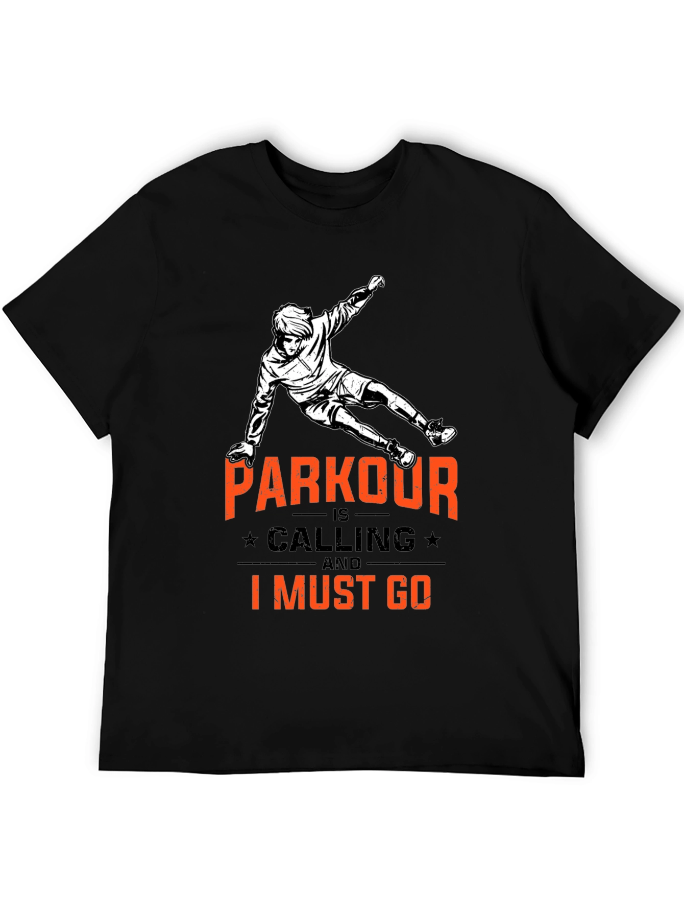 Parkour is Calling Black T-Shirt