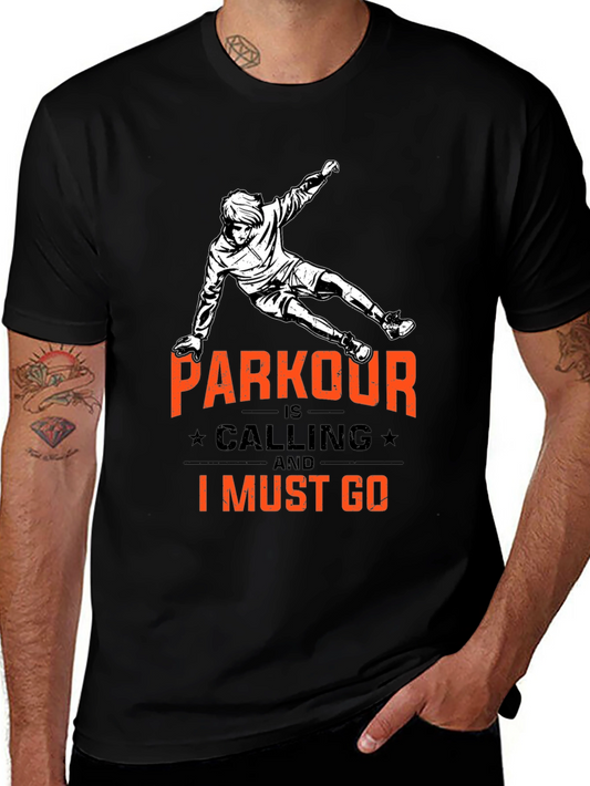 Parkour is Calling Black T-Shirt