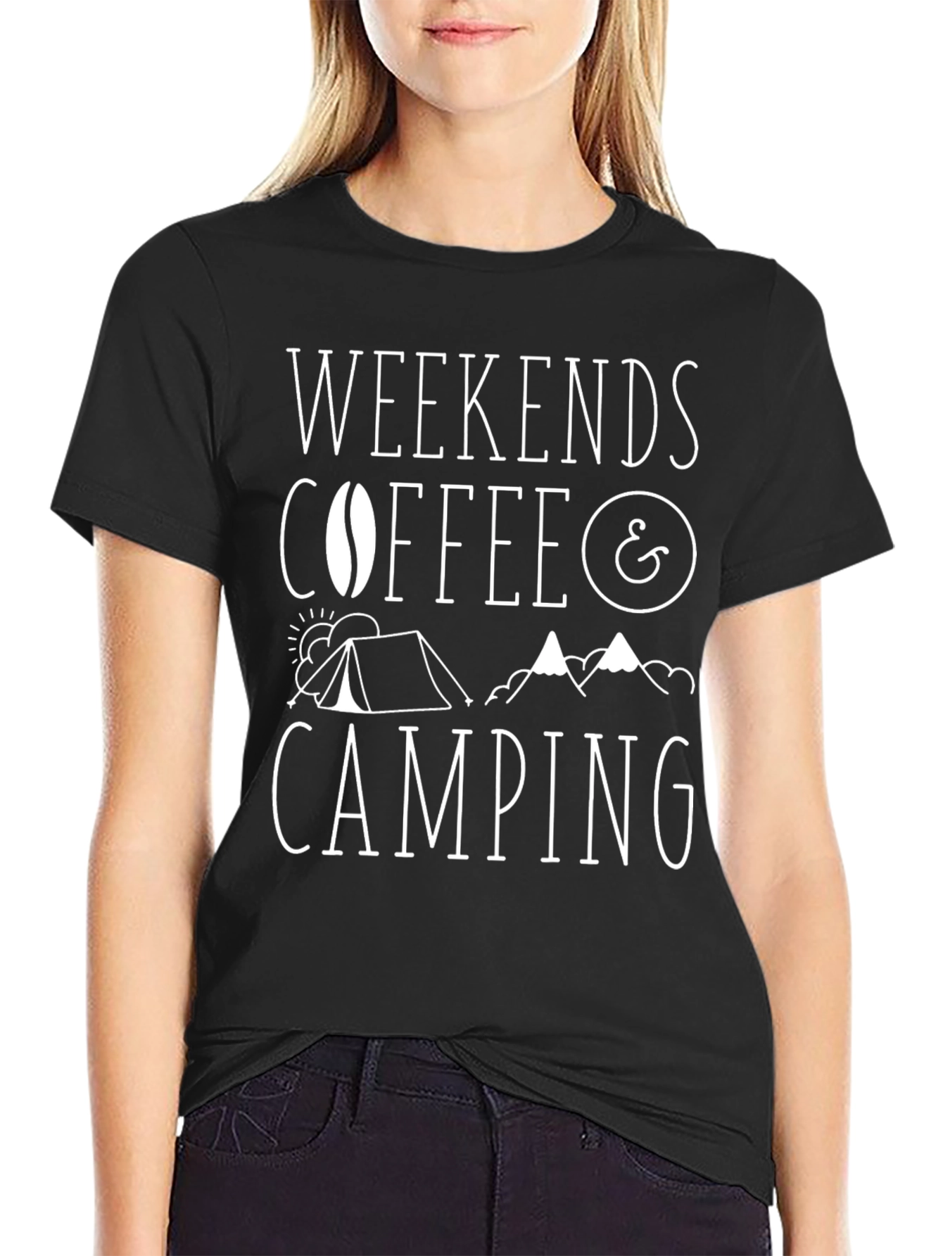 Weekends Coffee Camping T-Shirt