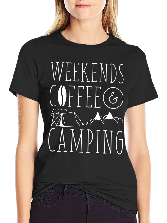 Weekends Coffee Camping T-Shirt