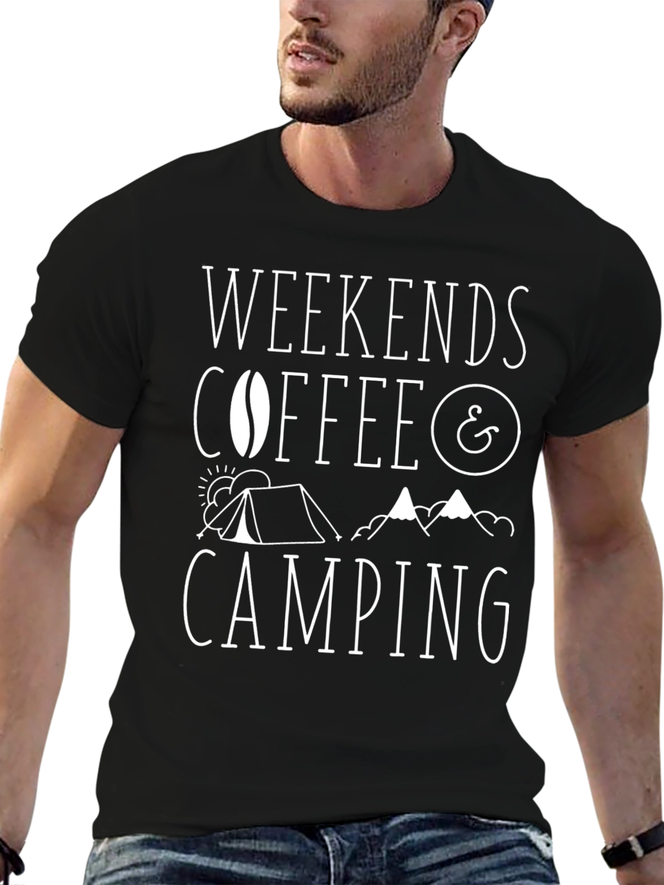Weekends Coffee Camping T-Shirt