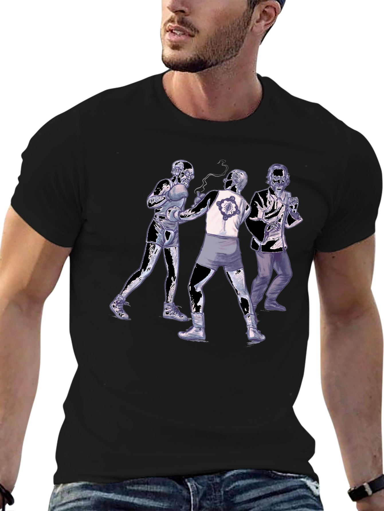 Zombie Boxing T-Shirt - Unique Undead Design