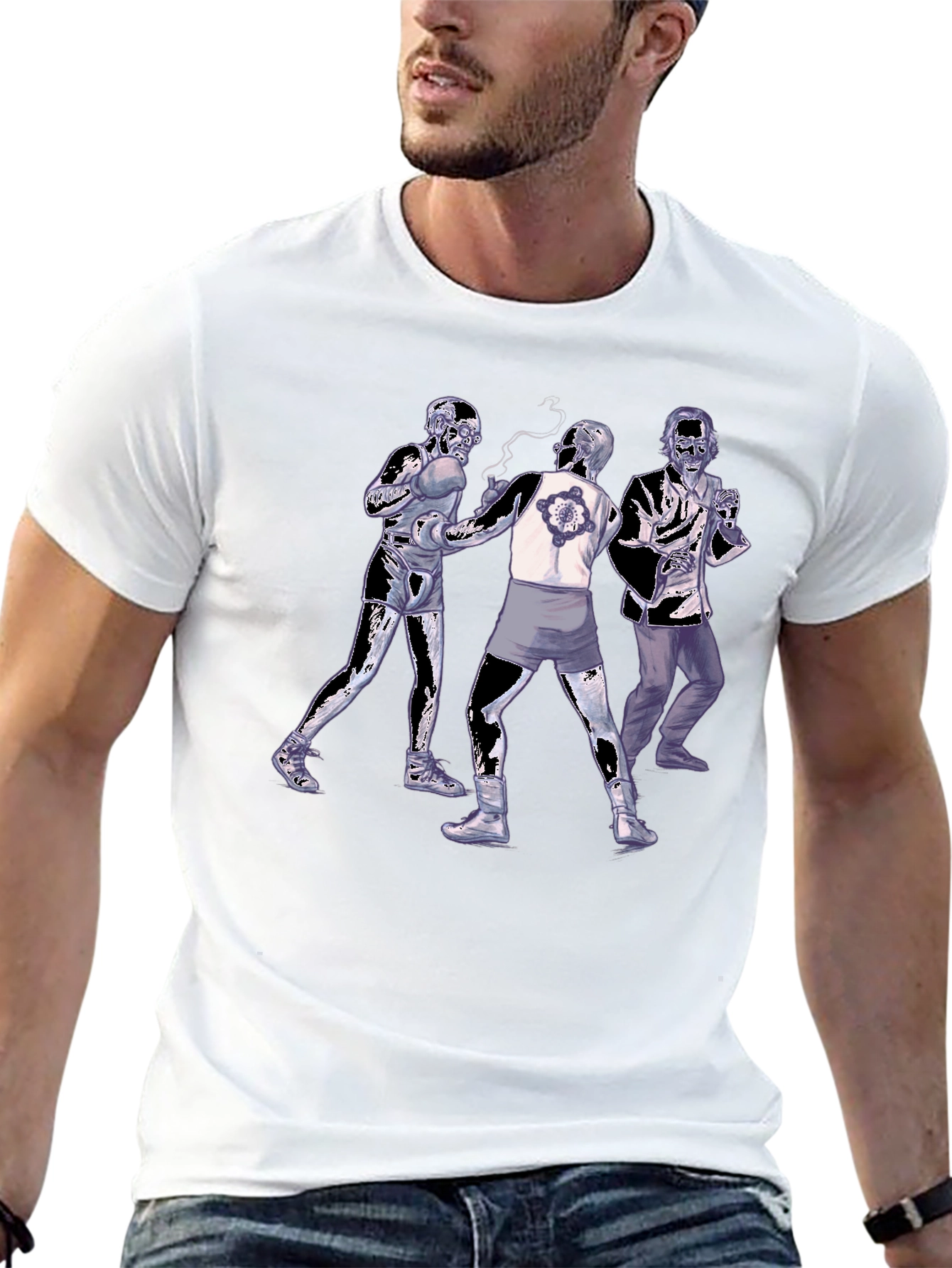 Zombie Boxing T-Shirt - Unique Undead Design
