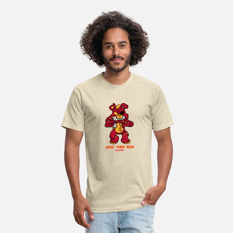 Ghost teddy bear design comics style