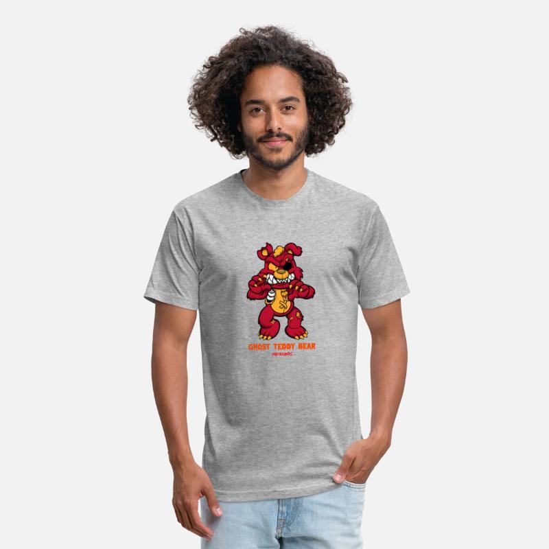 Ghost teddy bear design comics style