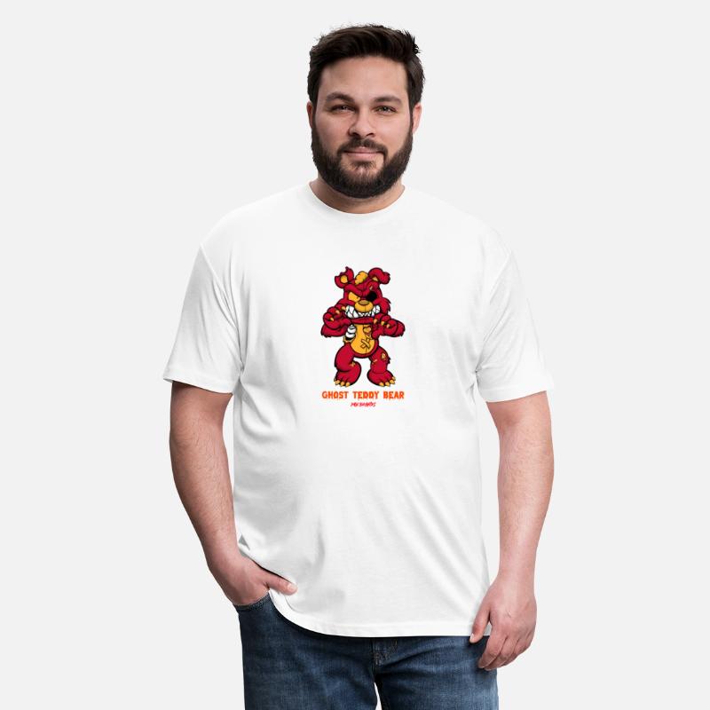 Ghost teddy bear design comics style