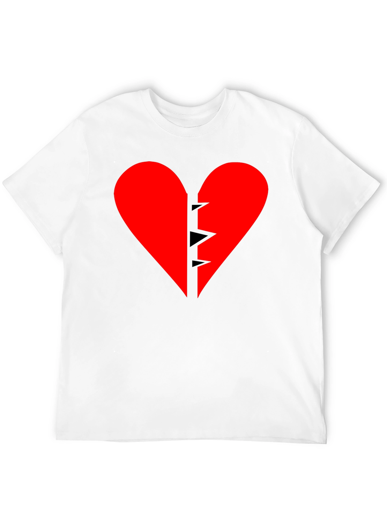 Broken Heart Graphic Tee - Black T-Shirt