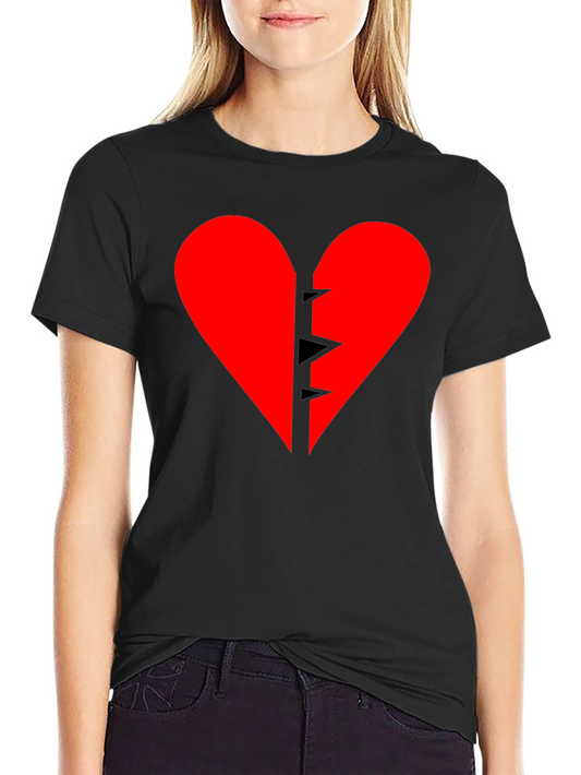 Broken Heart Graphic Tee - Black T-Shirt
