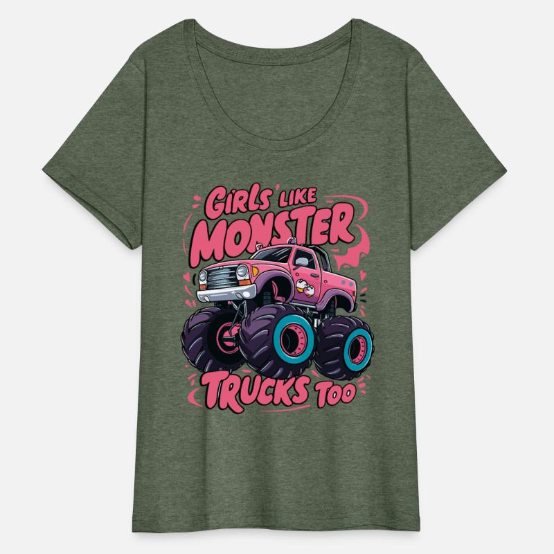 Girls Like Monster Trucks Too for Women