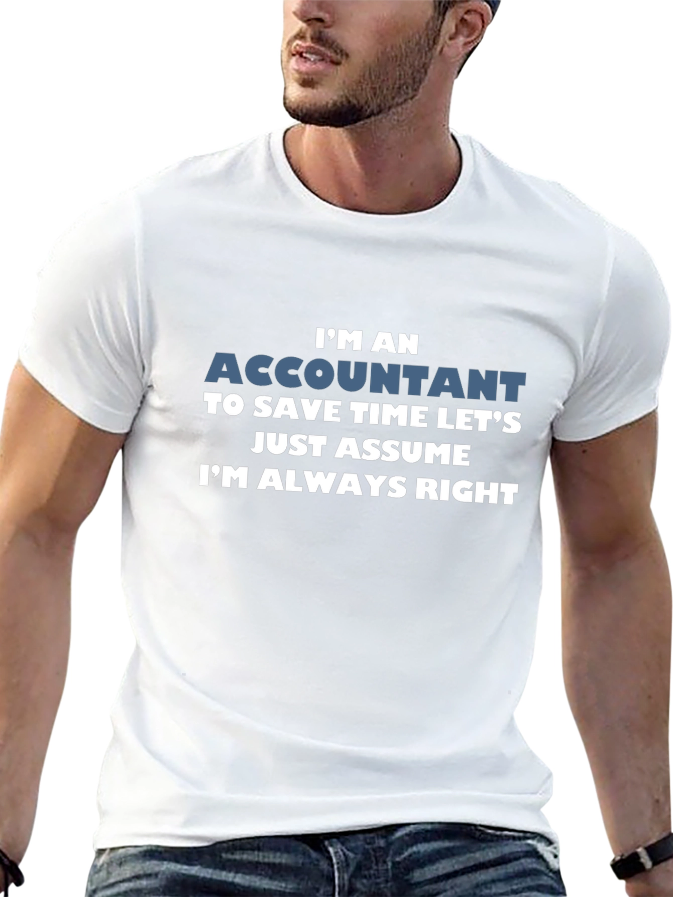 Accountant Always Right Black T-Shirt