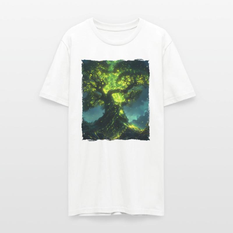 Glowing World Tree with Nature Magic and Energy