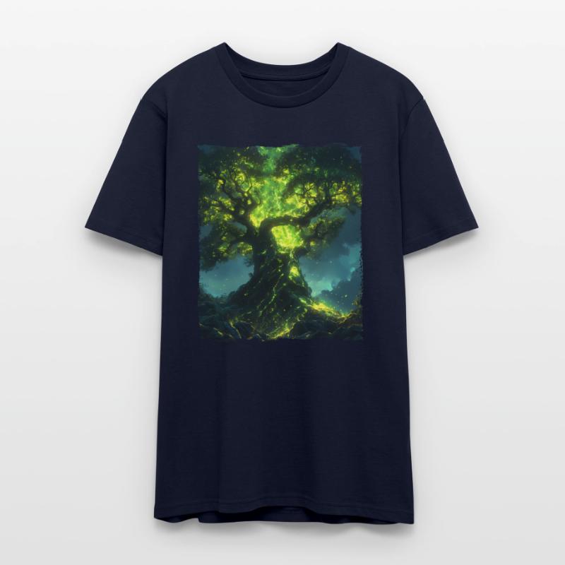 Glowing World Tree with Nature Magic and Energy