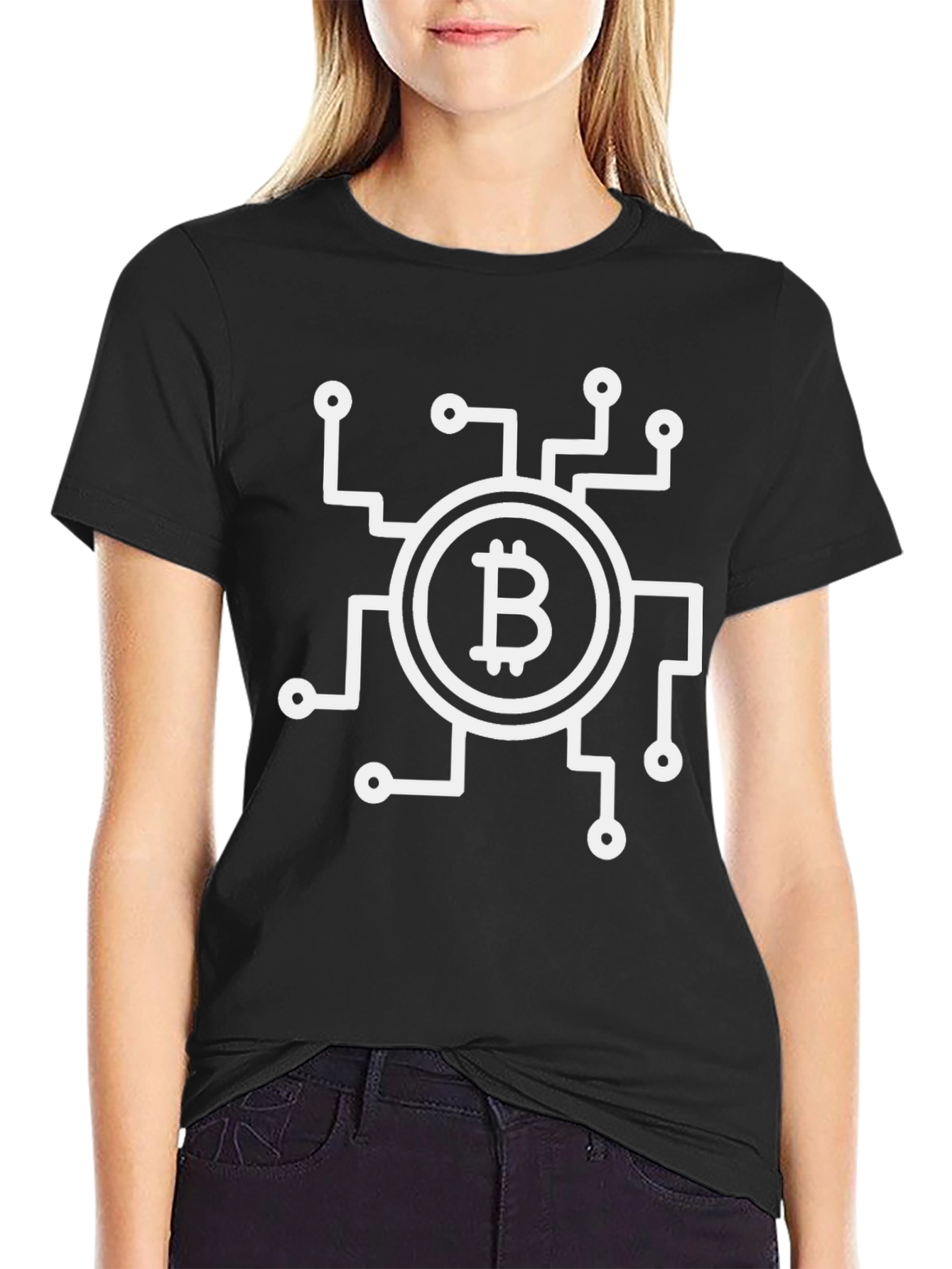 Bitcoin Circuit Black T-Shirt