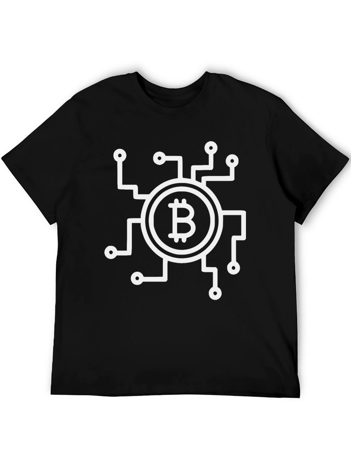 Bitcoin Circuit Black T-Shirt