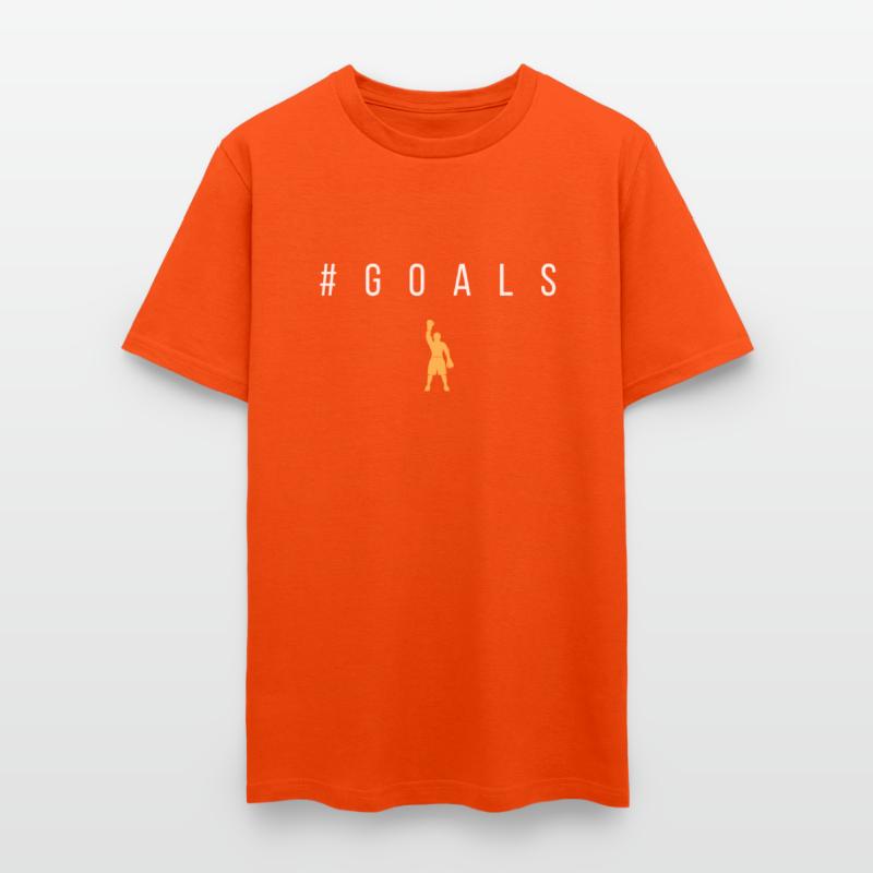 Goals - White Text with Male Boxer Graphic in Gold