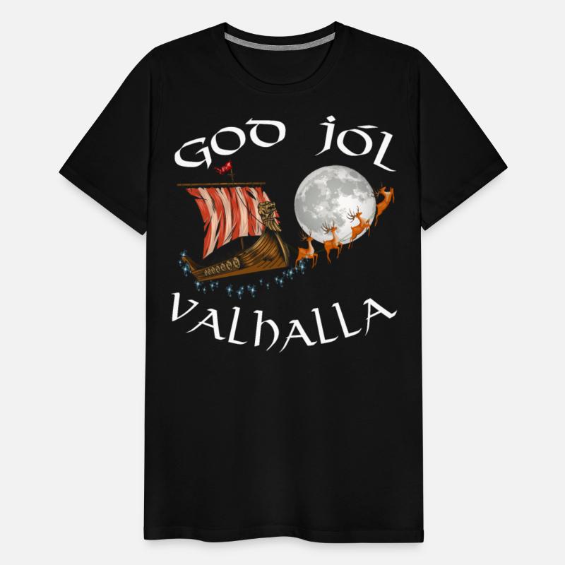 God Jol Valhalla Christmas Viking Dragon Boat
