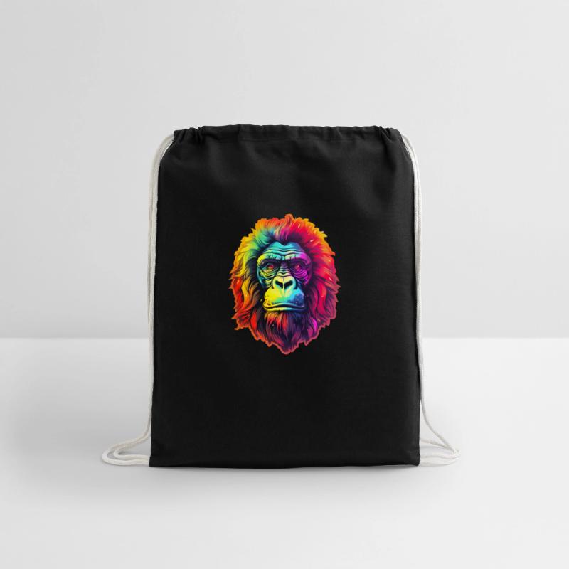 Gorilla Chic in Vibrant Psychedelic Zoo
