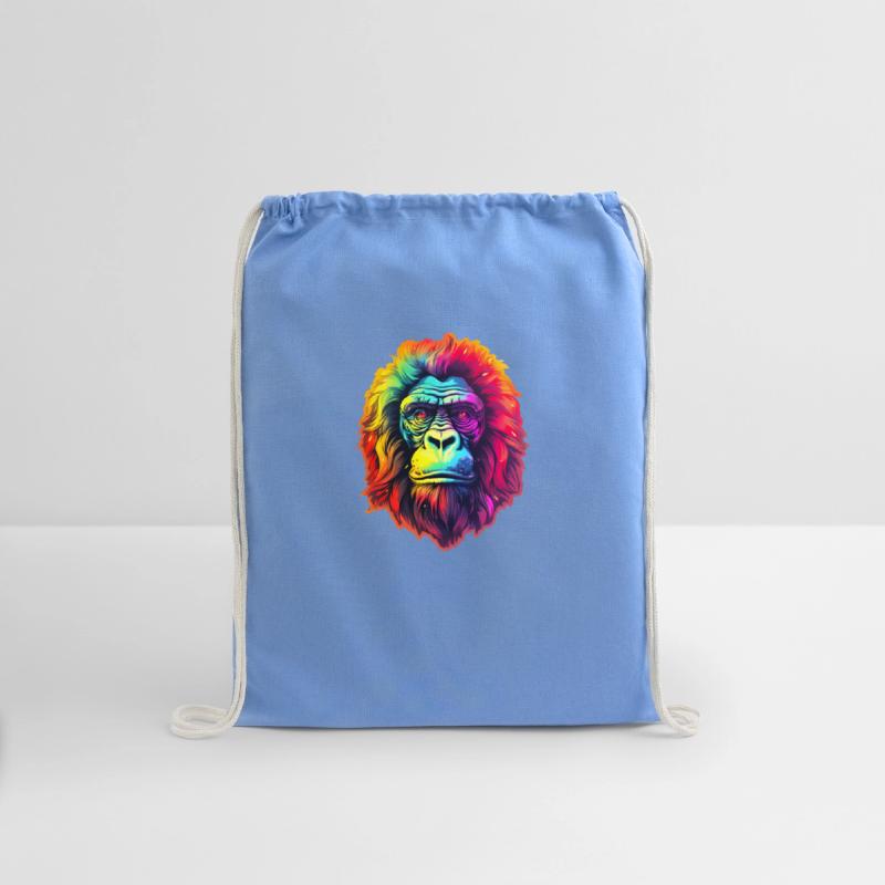 Gorilla Chic in Vibrant Psychedelic Zoo