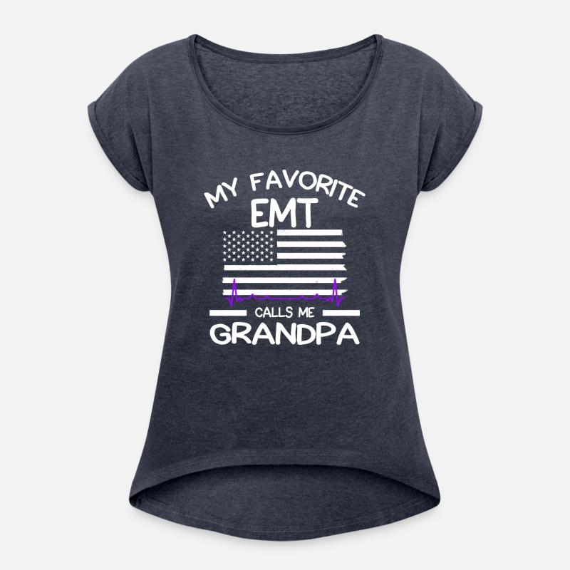 Grandpa of EMT American Flag Paramedic