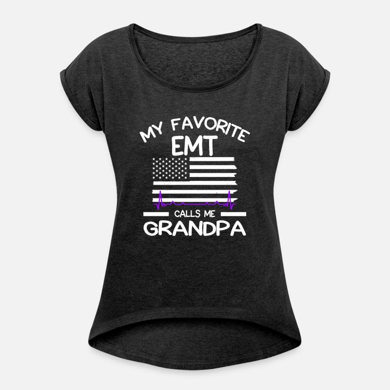 Grandpa of EMT American Flag Paramedic