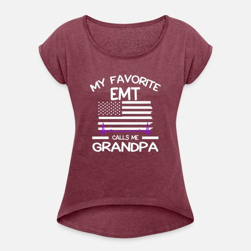 Grandpa of EMT American Flag Paramedic