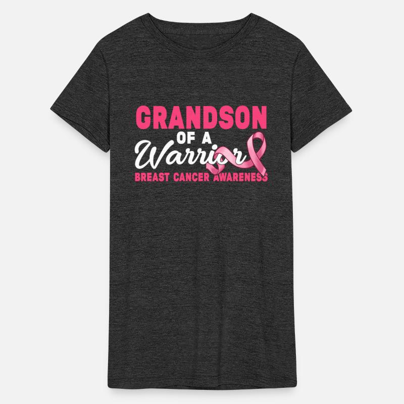 Grandson Of A Warrior Pink Ribbon Breast Cancer