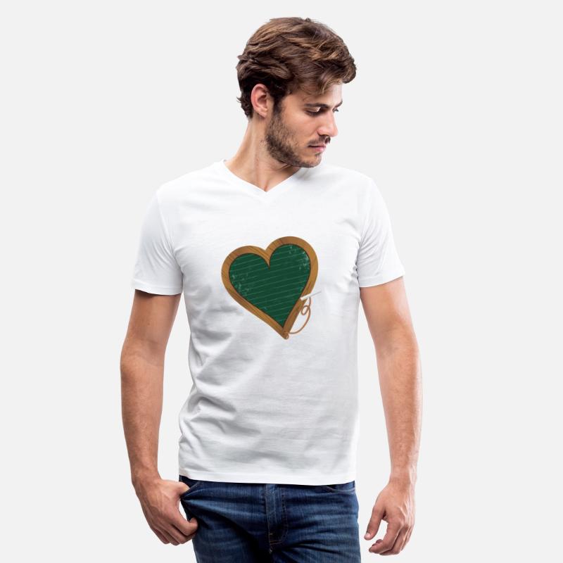 green heart shaped chalkboard for back to school