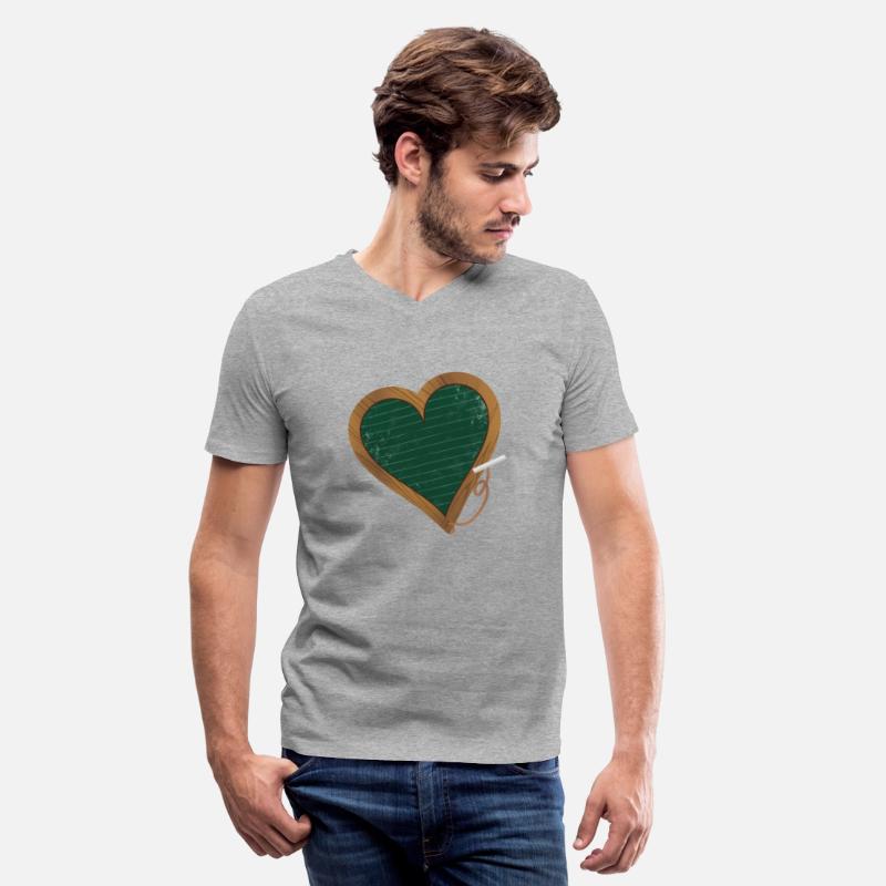 green heart shaped chalkboard for back to school