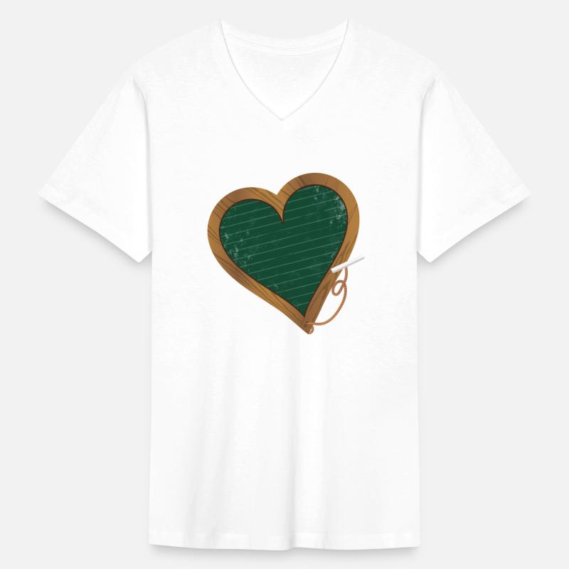green heart shaped chalkboard for back to school