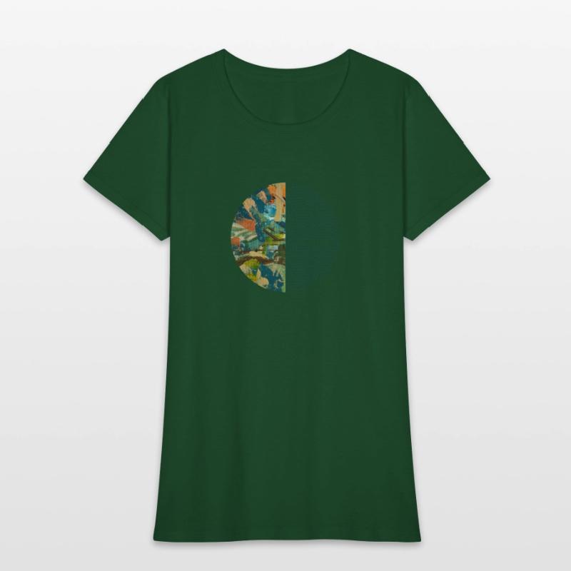 Green Organic Duality Minimalist Abstract Geometry