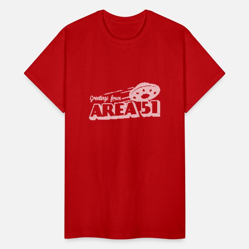 Greetings From Area51 Funny Alien Xmas Faux Knit
