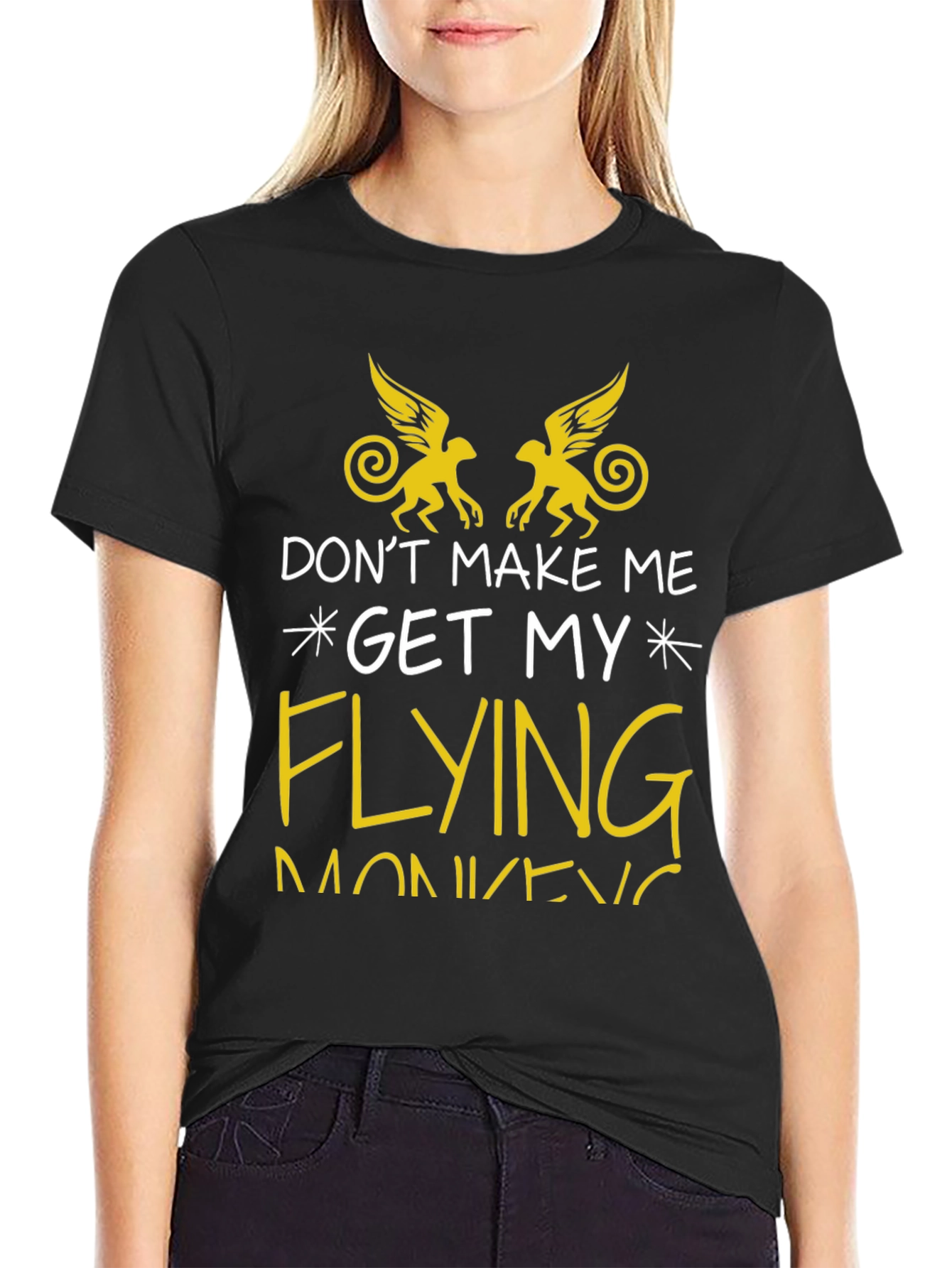 Flying Monkey Graphic Tee - Funny Novelty T-Shirt