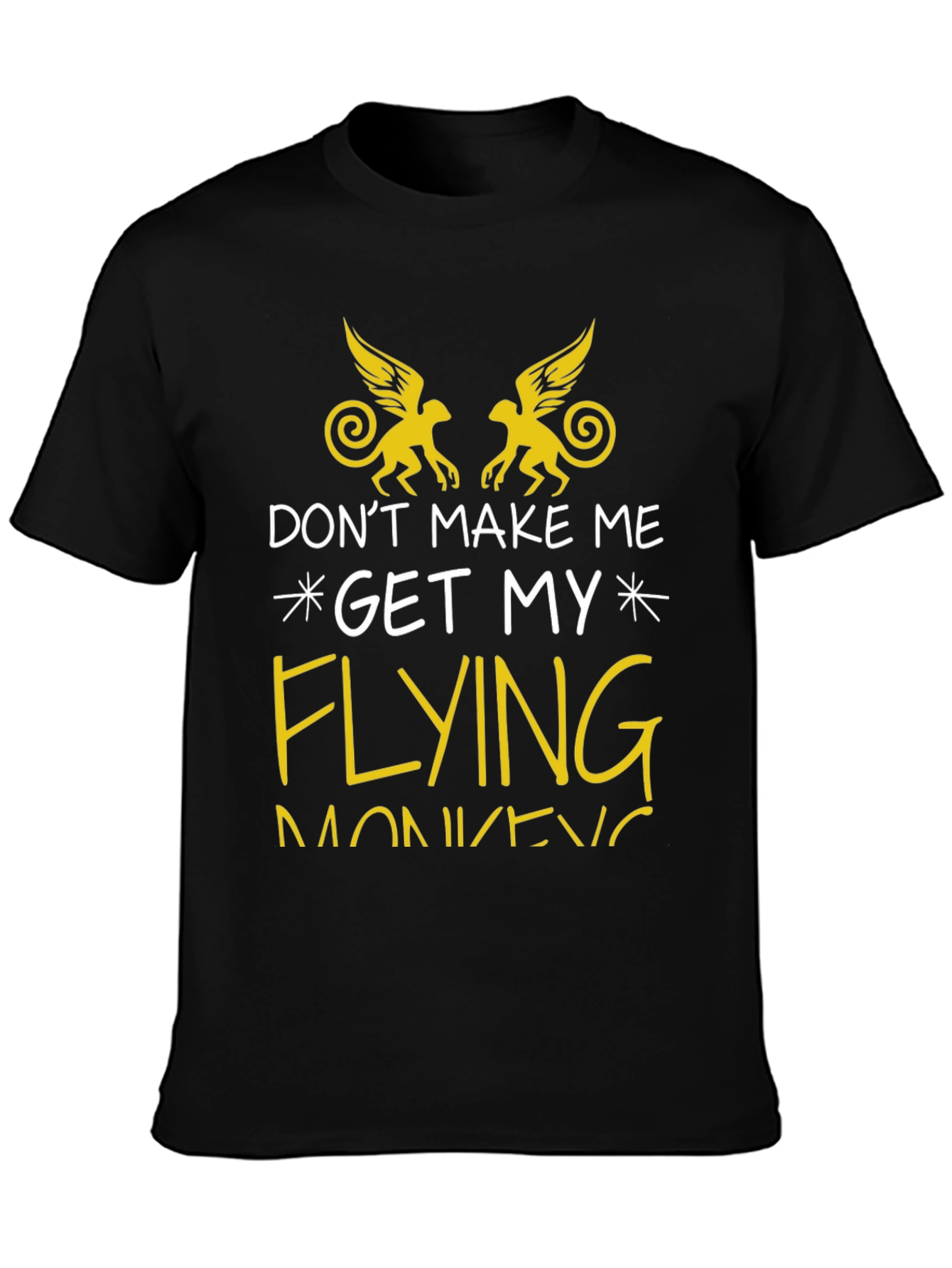 Flying Monkey Graphic Tee - Funny Novelty T-Shirt
