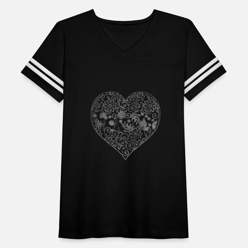 Grunge Heart Shaped Flower