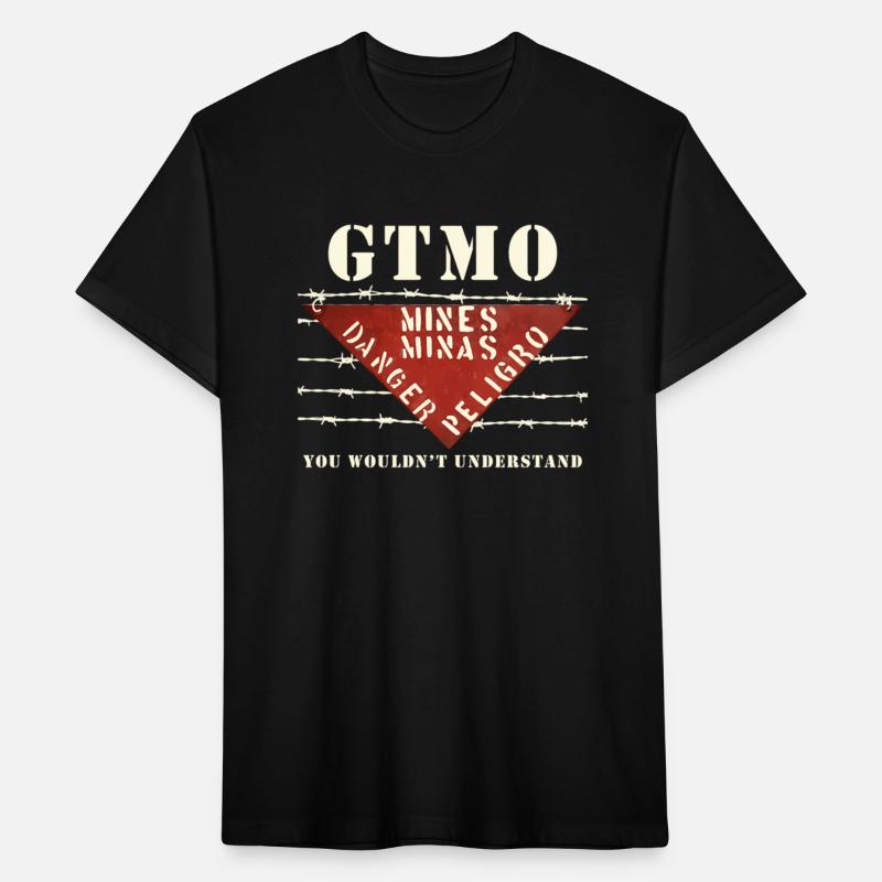 Gtmo Land Mine Barbed Wire Sign Guantanamo Bay Cub