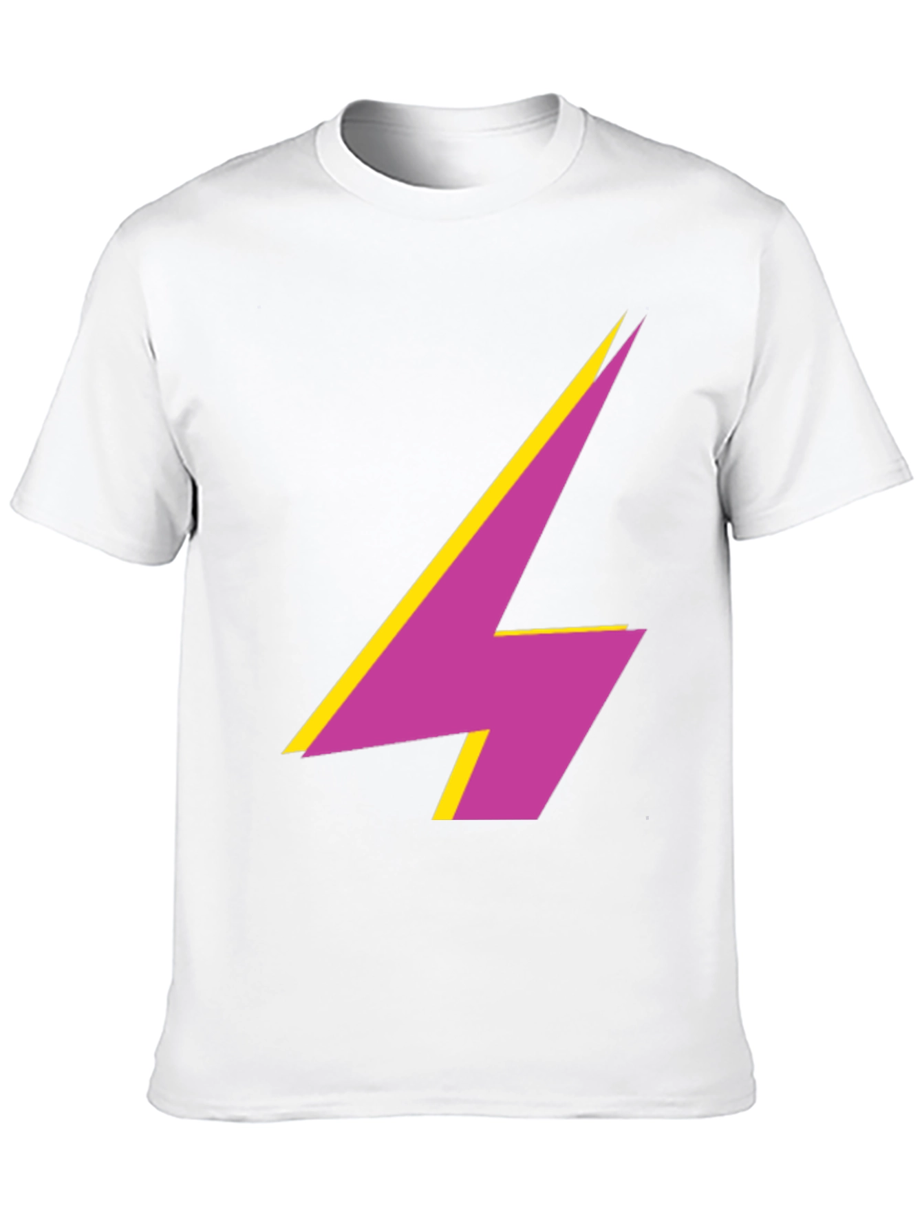 Bold Lightning Bolt Graphic Tee - Modern Style