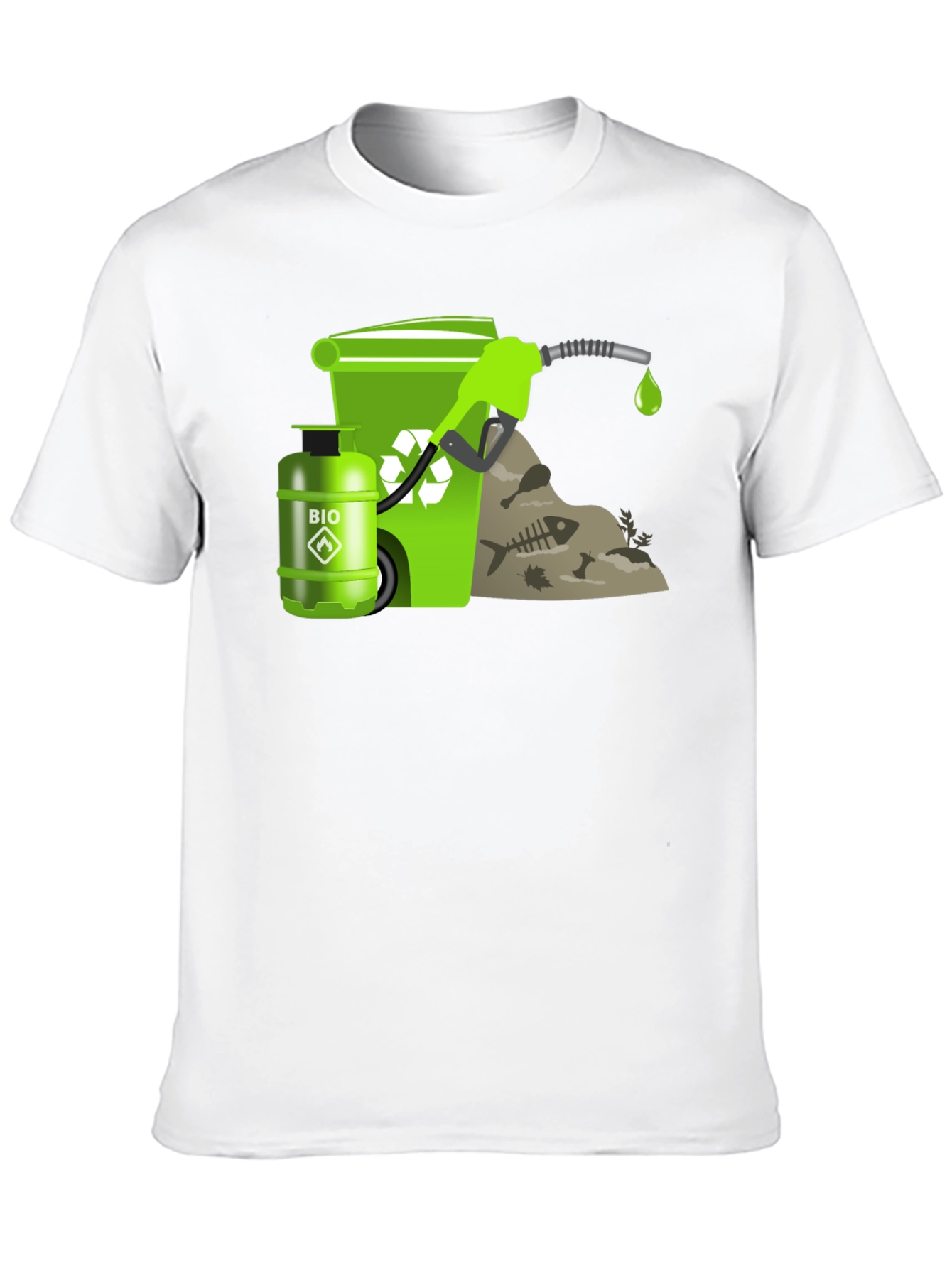Eco-Friendly Biofuel T-Shirt - Black Cotton Tee
